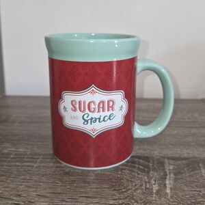 Red and Mint Mug